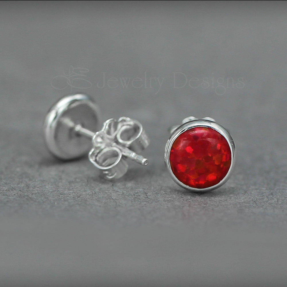 
                  
                    Opal Stud Earrings (6mm) - LE Jewelry Designs
                  
                