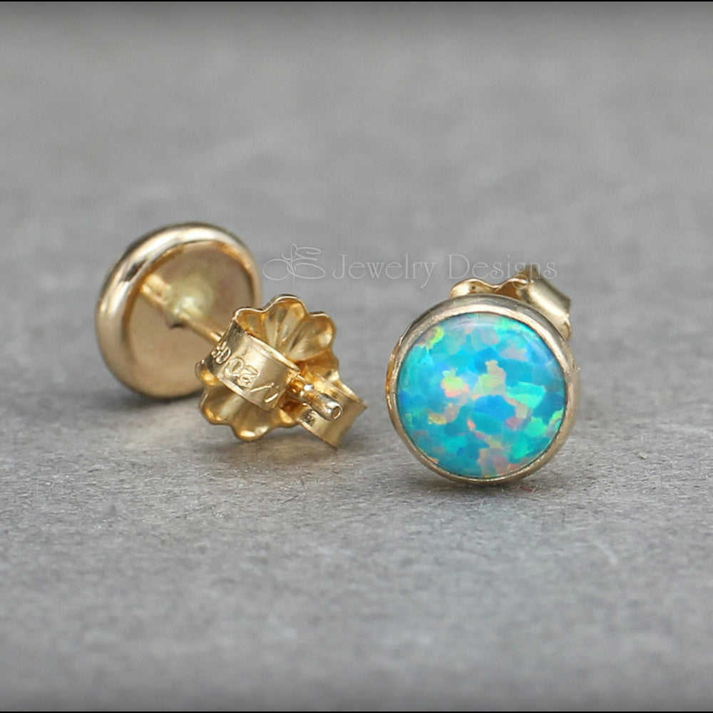 
                  
                    Opal Stud Earrings (6mm) - LE Jewelry Designs
                  
                