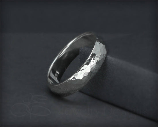Hammered Sterling Band - LE Jewelry Designs
