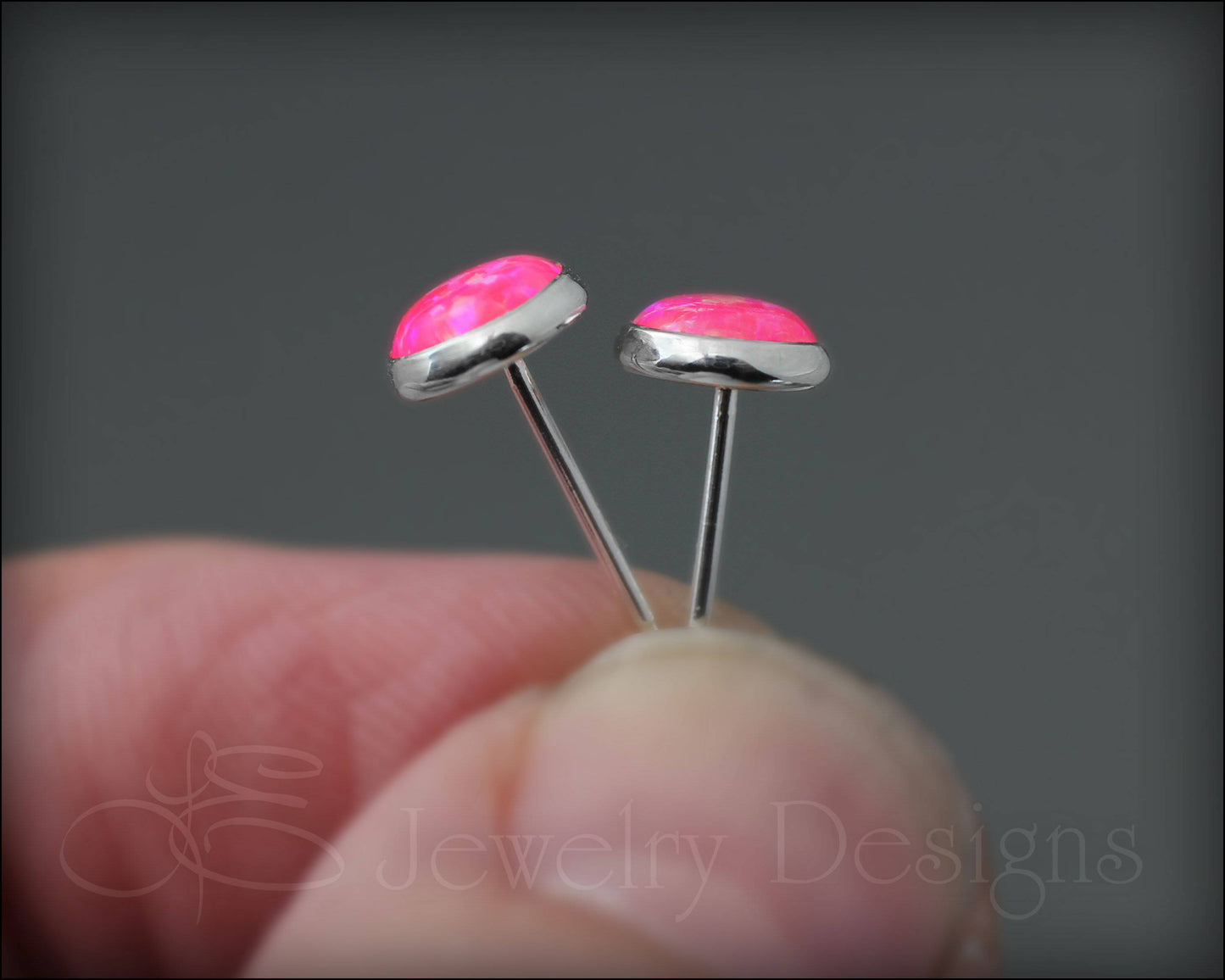 Opal Stud Earrings (6mm) - LE Jewelry Designs