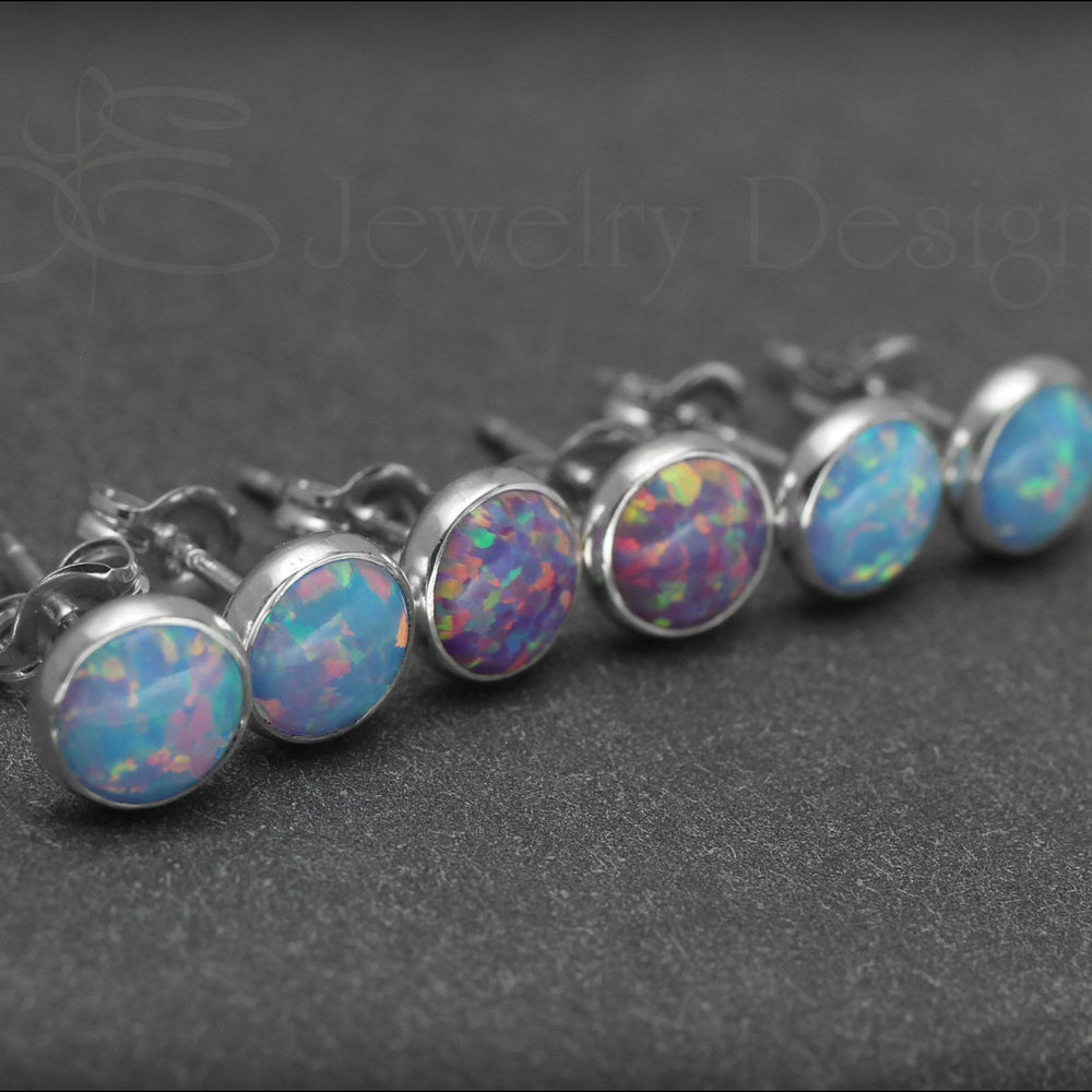 
                  
                    Opal Stud Earrings (6mm) - LE Jewelry Designs
                  
                
