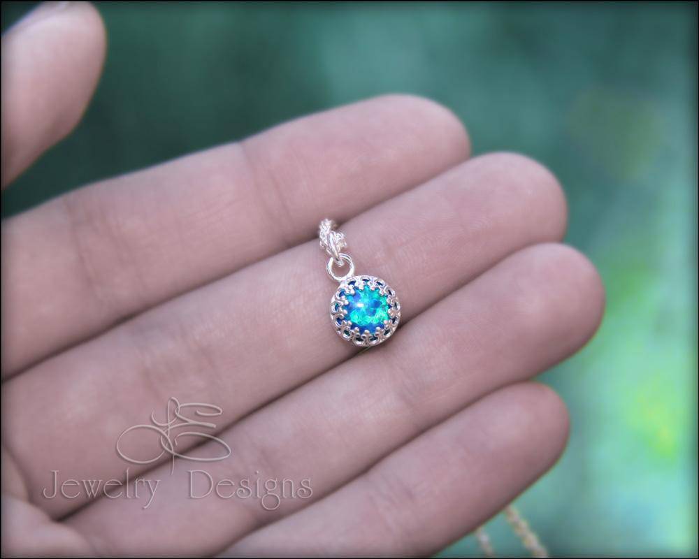 
                  
                    Silver Opal Necklace (choose color) - LE Jewelry Designs
                  
                