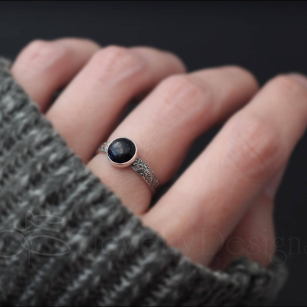 
                  
                    Blue Goldstone Galaxy Ring - LE Jewelry Designs
                  
                