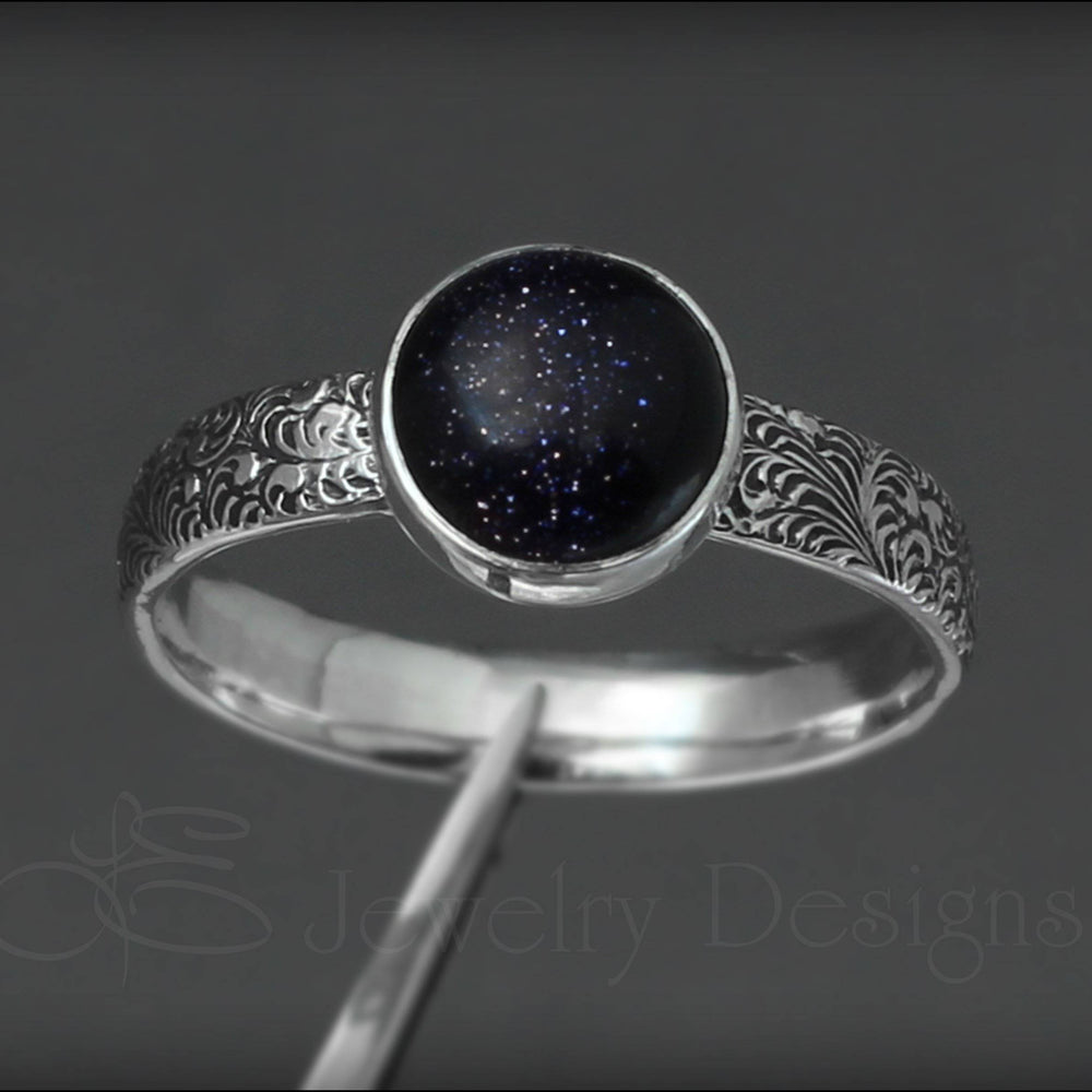
                  
                    Blue Goldstone Galaxy Ring - LE Jewelry Designs
                  
                