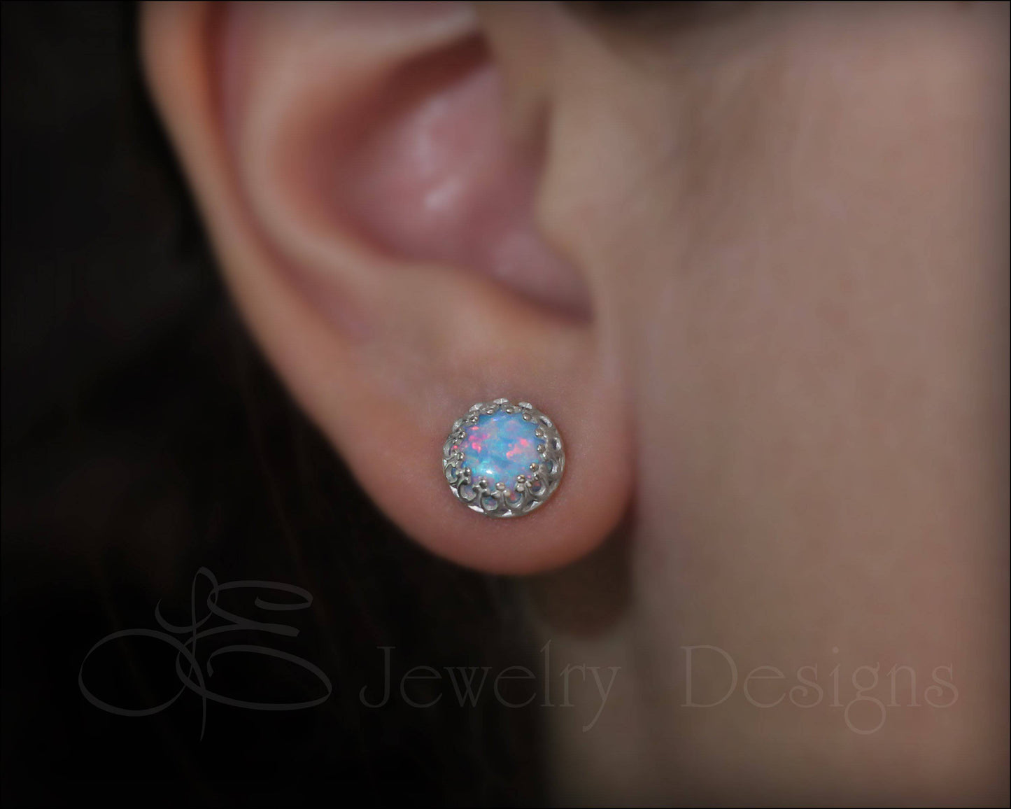 Sterling Gallery Opal Studs - LE Jewelry Designs