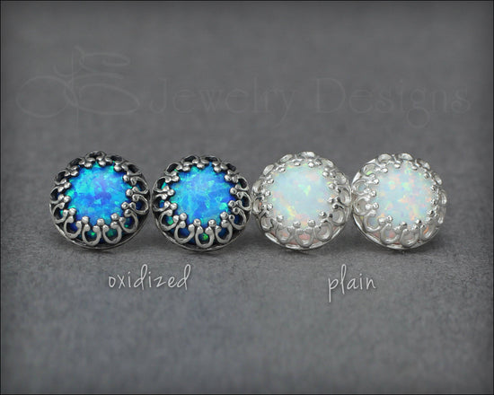 Sterling Gallery Opal Studs - LE Jewelry Designs