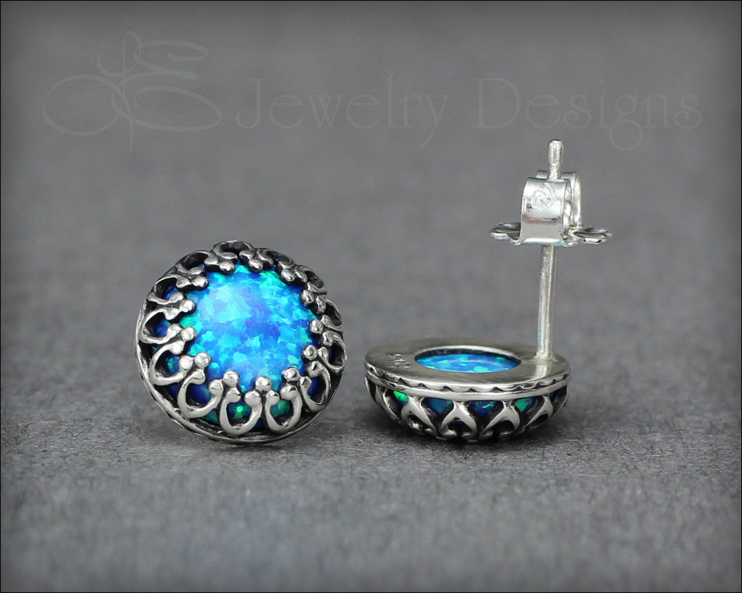 Sterling Gallery Opal Studs - LE Jewelry Designs