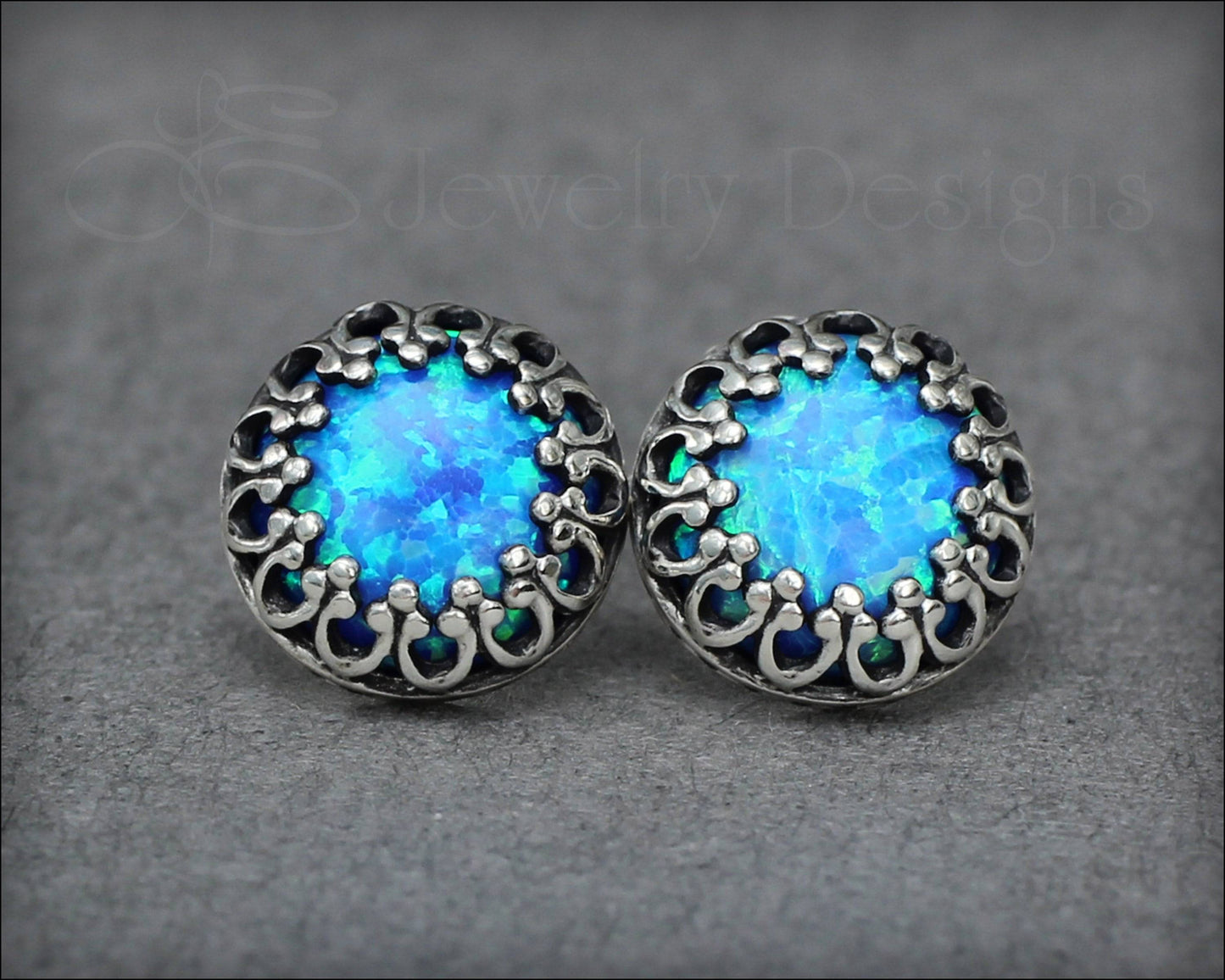Sterling Gallery Opal Studs - LE Jewelry Designs