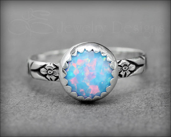 Load image into Gallery viewer, Opal Stacking Ring (8mm) - LE Jewelry Designs
