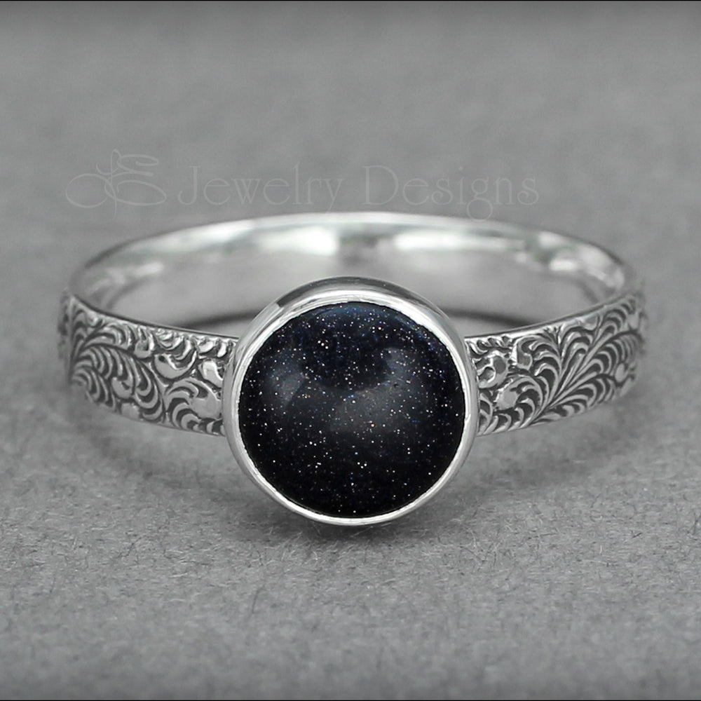 
                  
                    Blue Goldstone Galaxy Ring - LE Jewelry Designs
                  
                