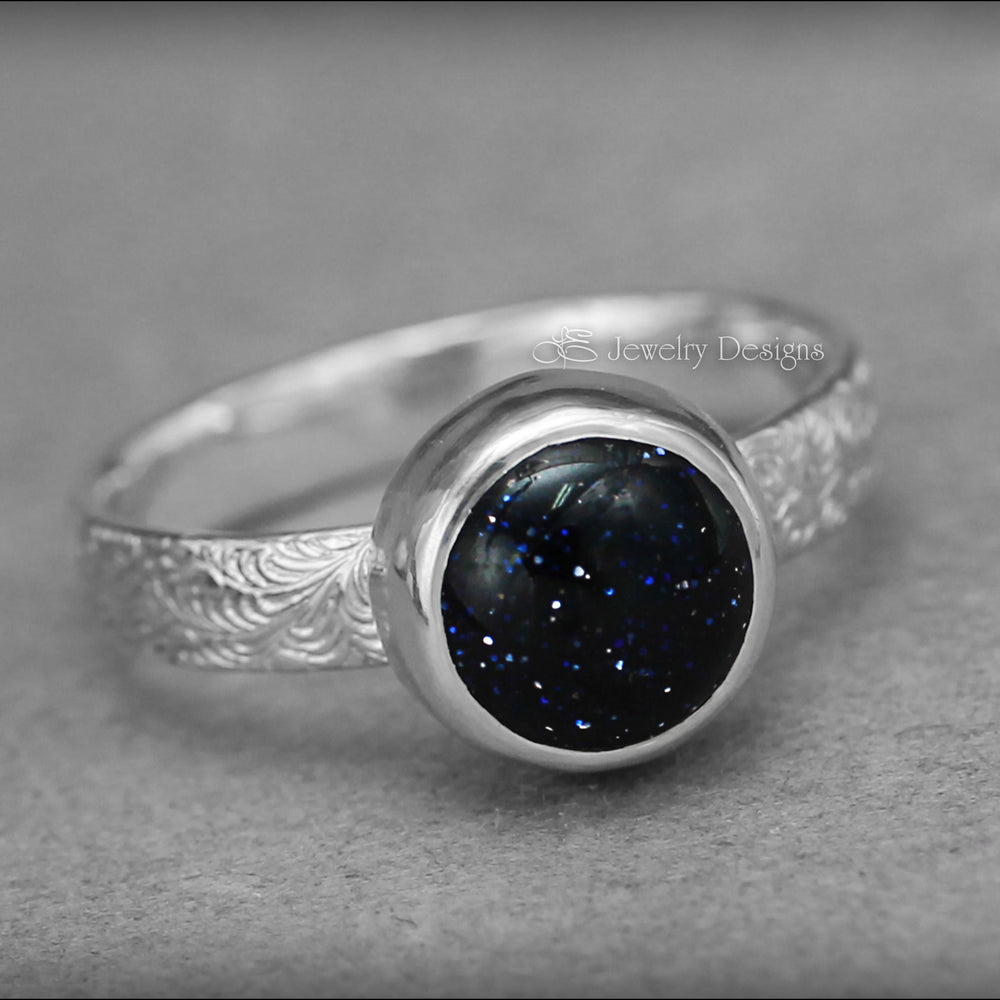 
                  
                    Blue Goldstone Galaxy Ring - LE Jewelry Designs
                  
                