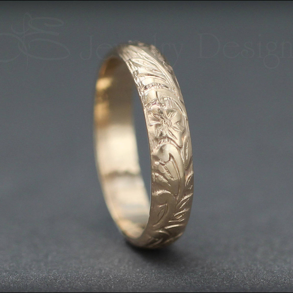 Gold Wedding Band - LE Jewelry Designs