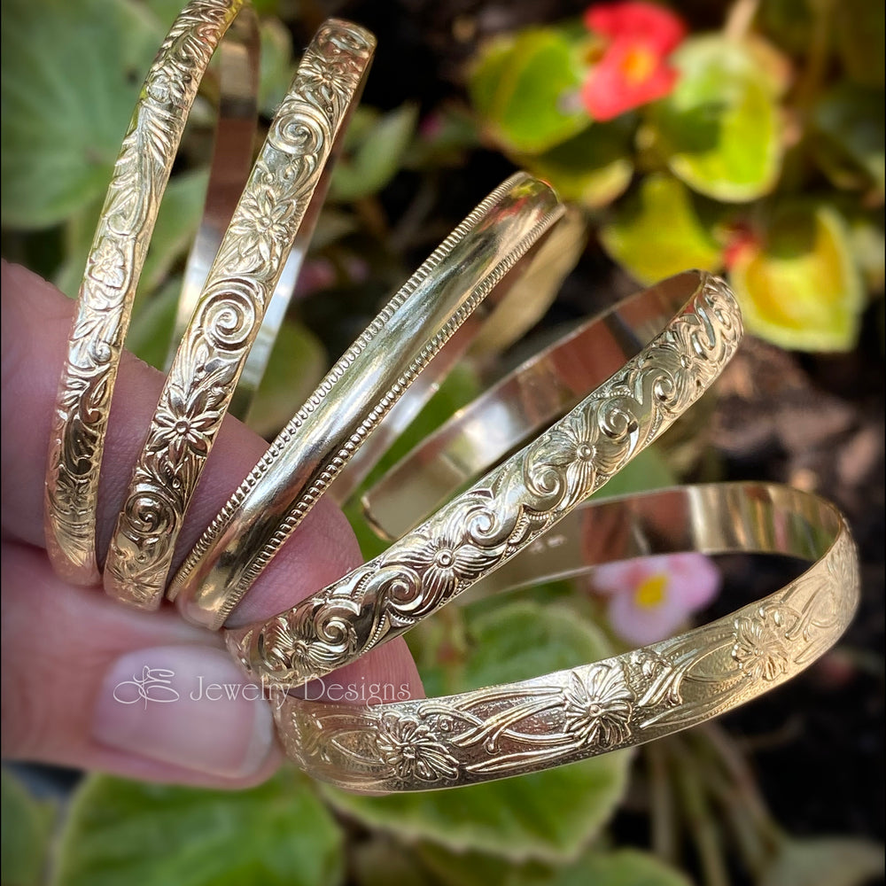 
                  
                    Gold-Filled Pattern Cuff Bracelets - LE Jewelry Designs
                  
                