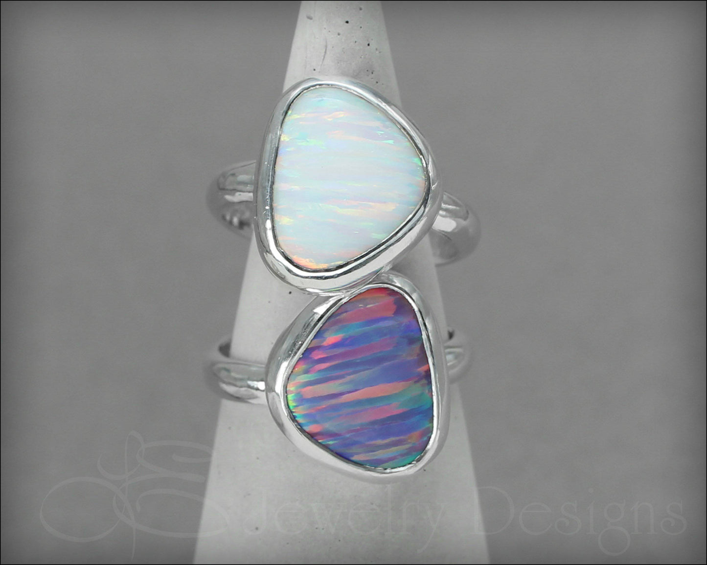 Sterling Opal Ring - (choose your color) - LE Jewelry Designs
