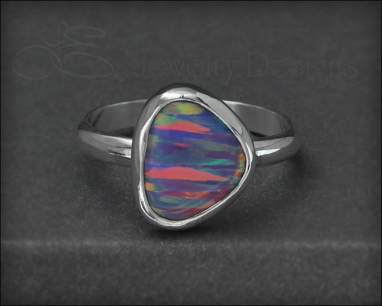 Sterling Opal Ring - (choose your color) - LE Jewelry Designs