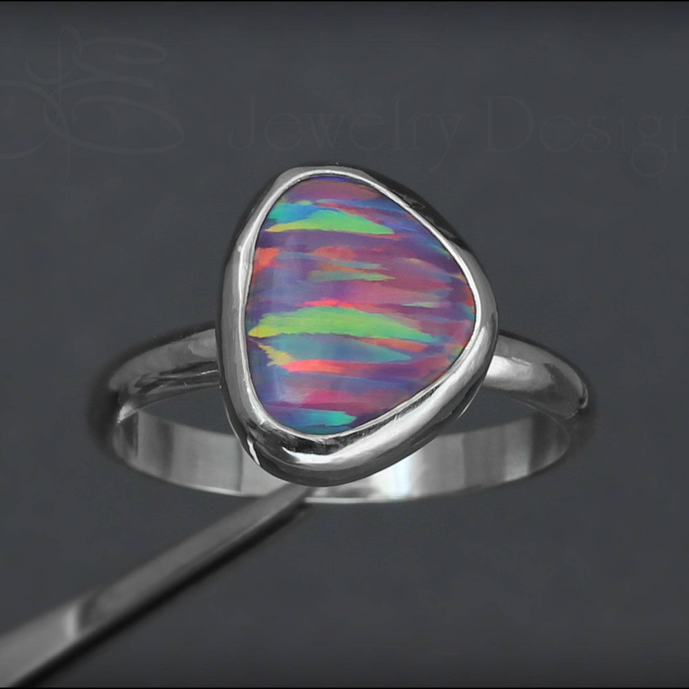 
                  
                    Sterling Opal Ring - (choose your color) - LE Jewelry Designs
                  
                