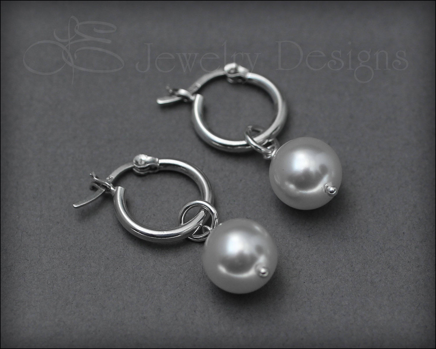 Interchangeable Pearl Earrings - (choose color) - LE Jewelry Designs