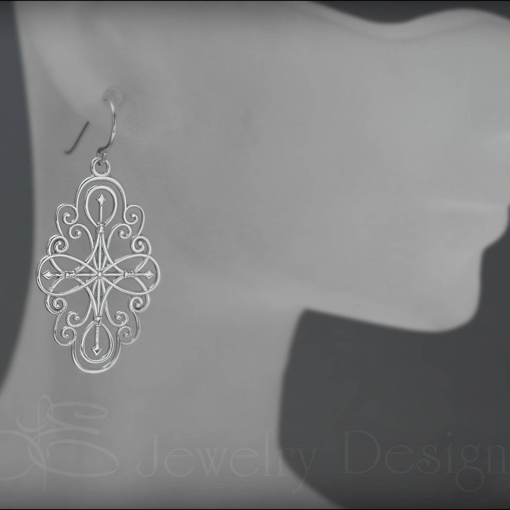 
                  
                    Sterling Filigree Compass Earrings - LE Jewelry Designs
                  
                