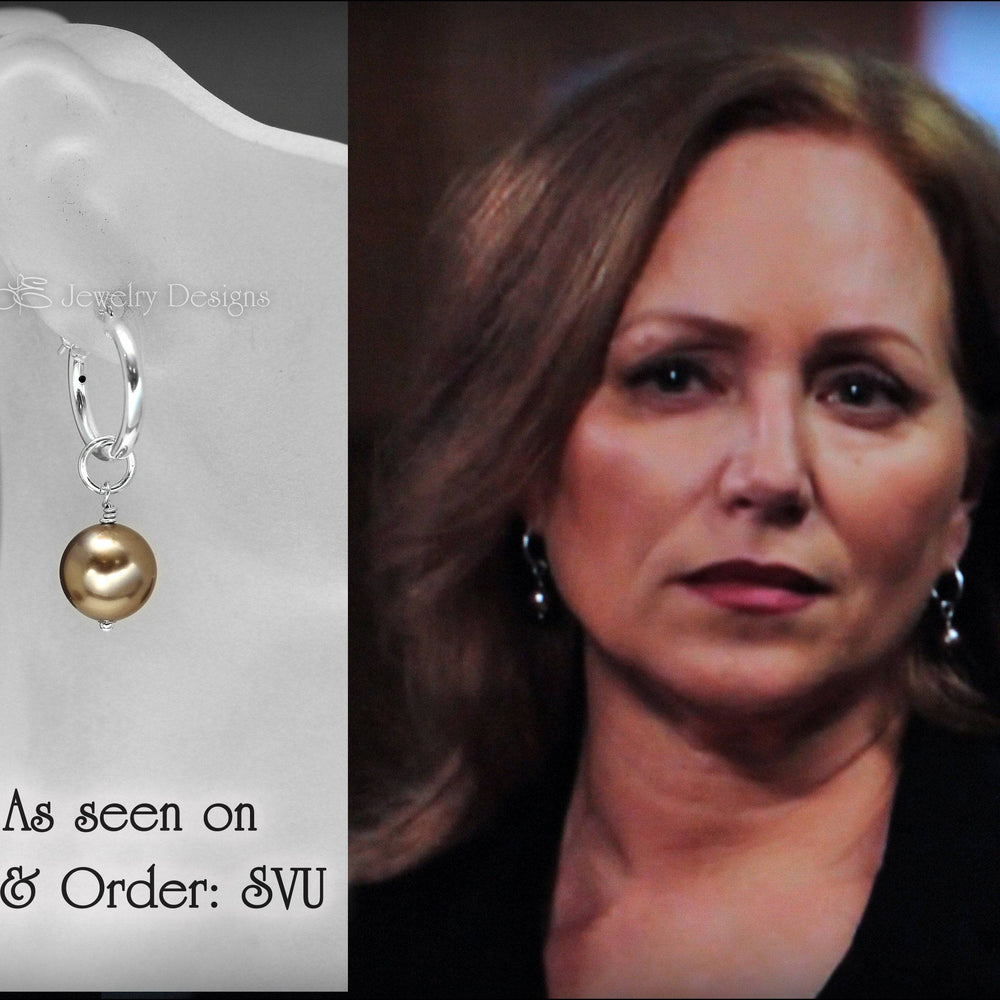 Interchangeable Pearl Earrings - (choose color) - LE Jewelry Designs