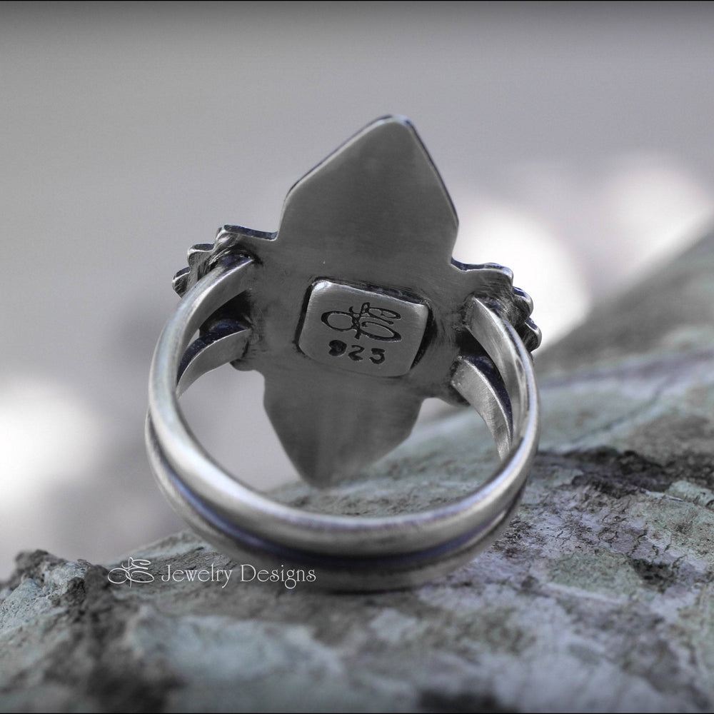 
                  
                    Size 5.5 - Boho Sterling Silver Opal Ring - LE Jewelry Designs
                  
                