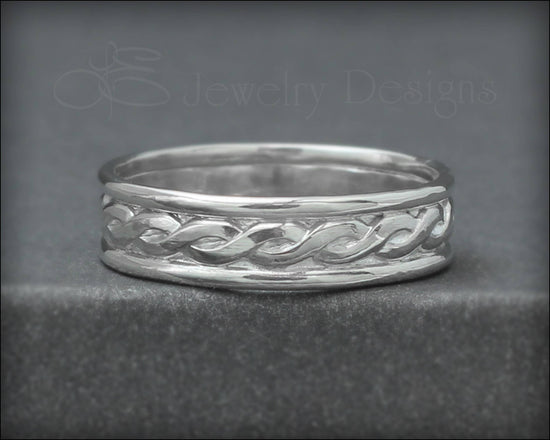 Load image into Gallery viewer, Sterling Braided Twist Band - LE Jewelry Designs
