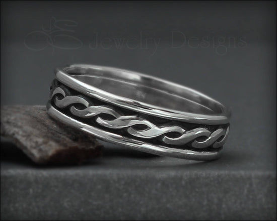 Load image into Gallery viewer, Sterling Braided Twist Band - LE Jewelry Designs
