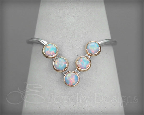 Opal Chevron Ring - (choose your color) - LE Jewelry Designs