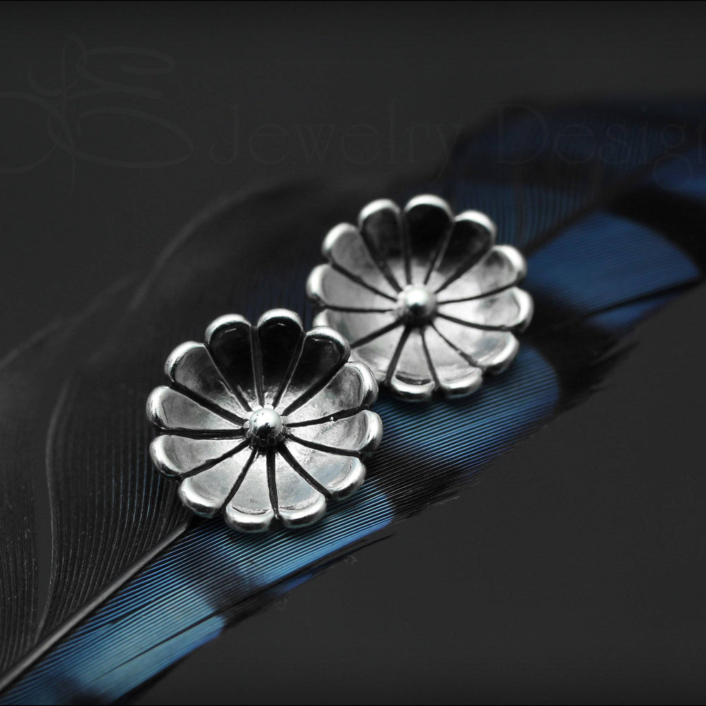 
                  
                    Sterling Silver Flower Studs - LE Jewelry Designs
                  
                