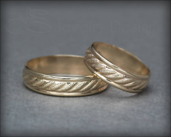 Load image into Gallery viewer, Twisted Rope Pattern Band - LE Jewelry Designs
