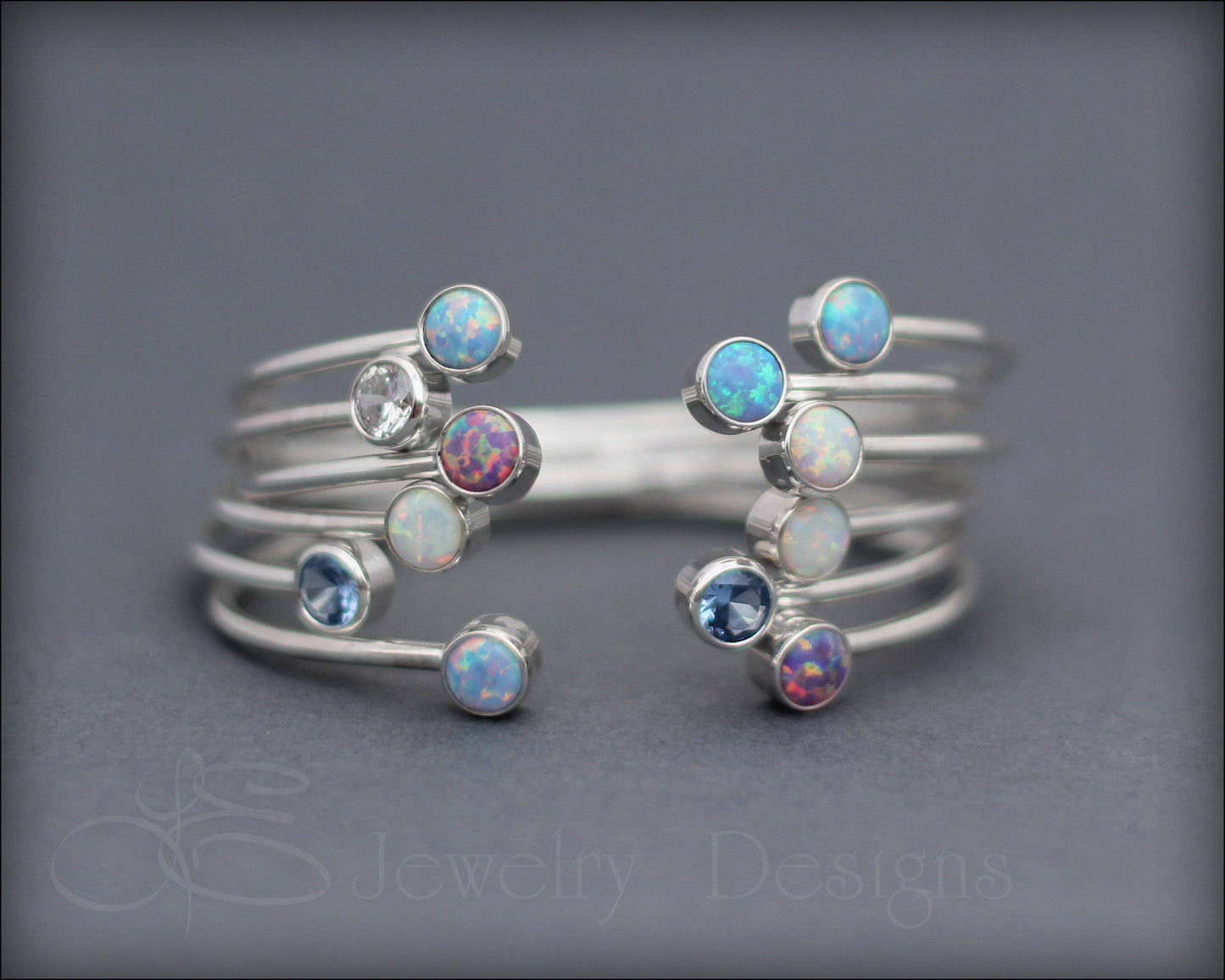 Dual Birthstone or Opal Bracelet - LE Jewelry Designs