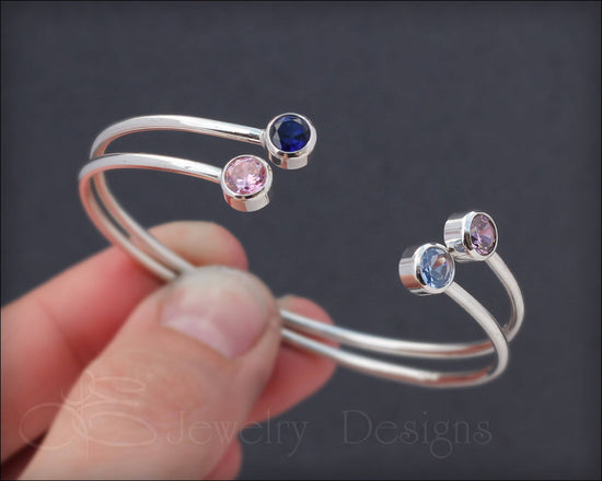 Load image into Gallery viewer, Dual Birthstone or Opal Bracelet - LE Jewelry Designs
