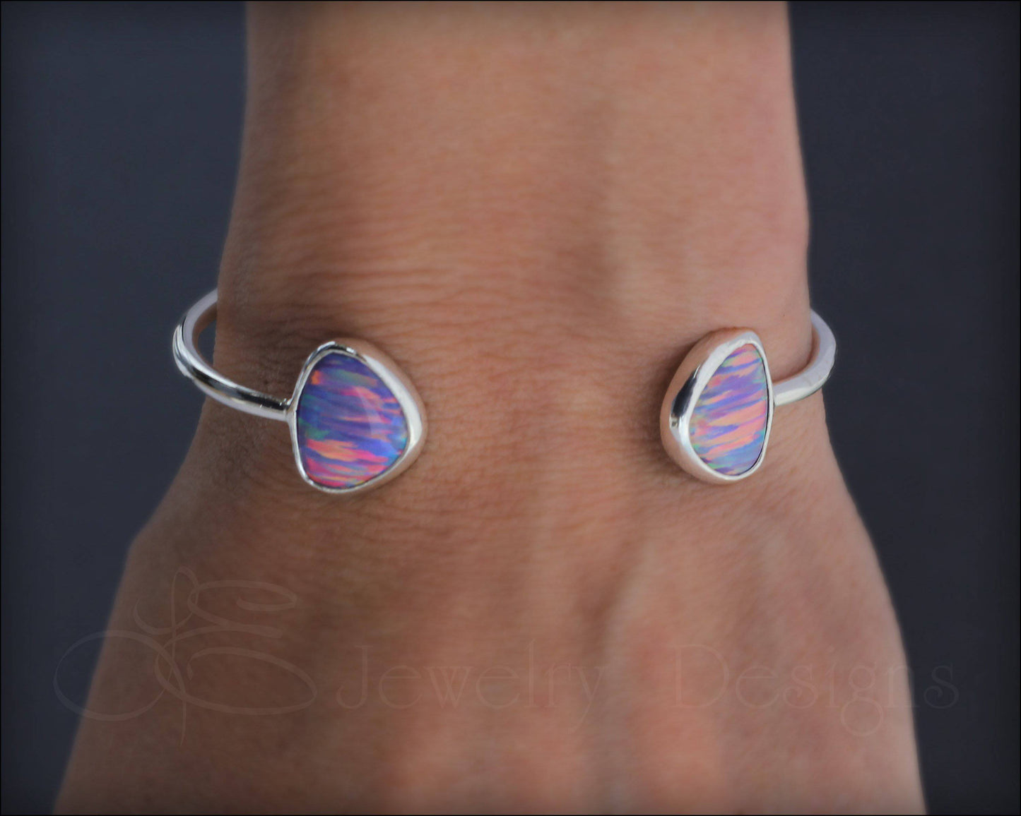 Thick Dual Opal Bracelet - LE Jewelry Designs