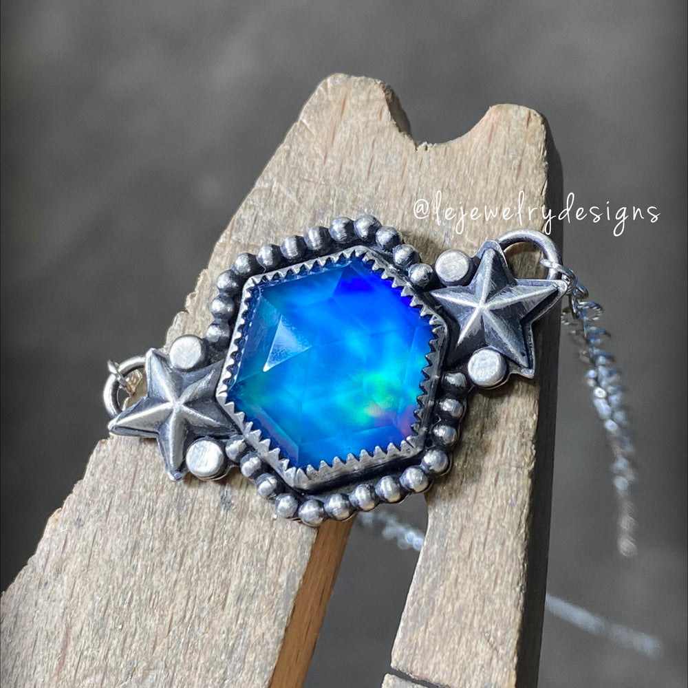 
                  
                    Sterling Aurora Opal Galaxy Necklace - LE Jewelry Designs
                  
                