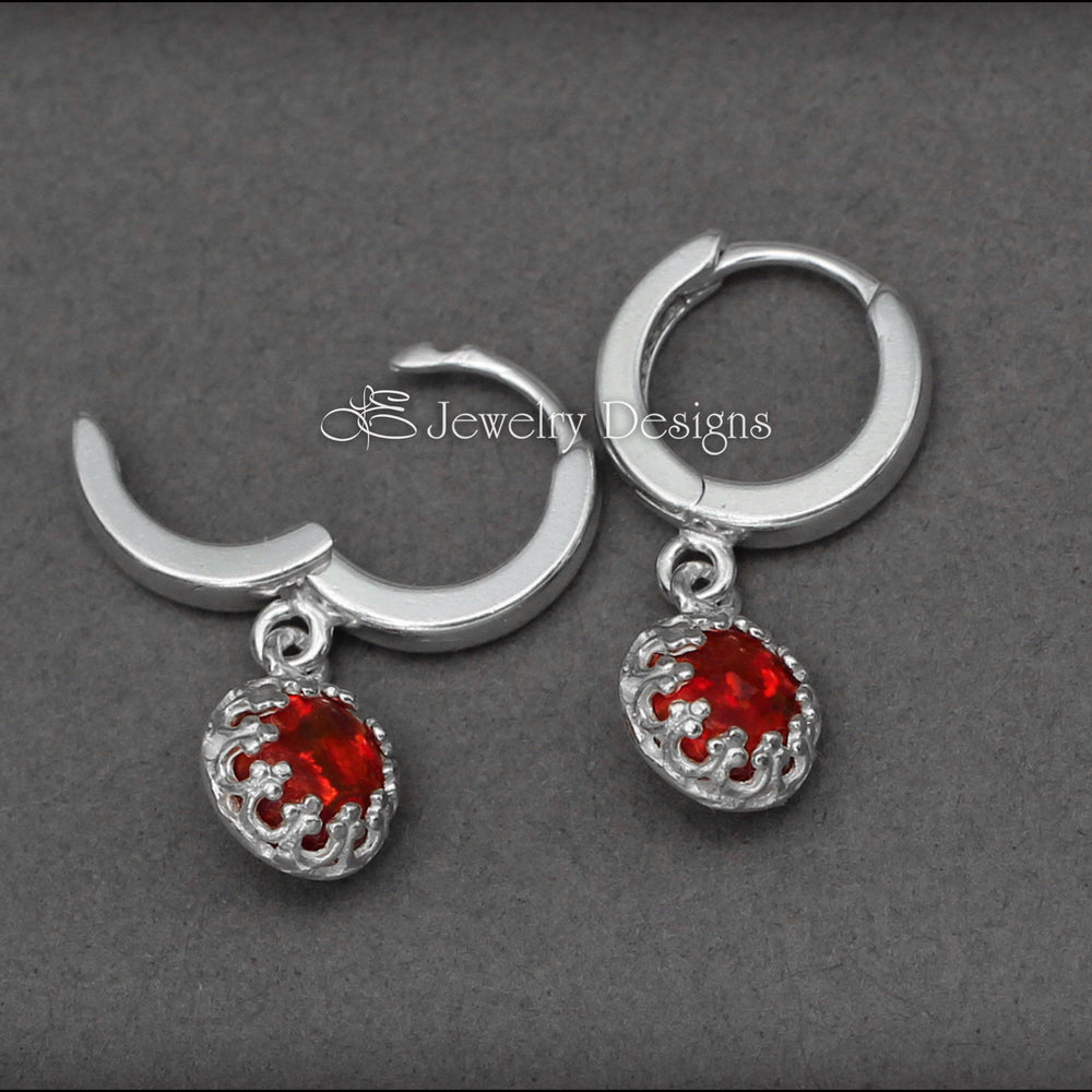 
                  
                    Sterling Opal Huggie Drops - (choose color) - LE Jewelry Designs
                  
                