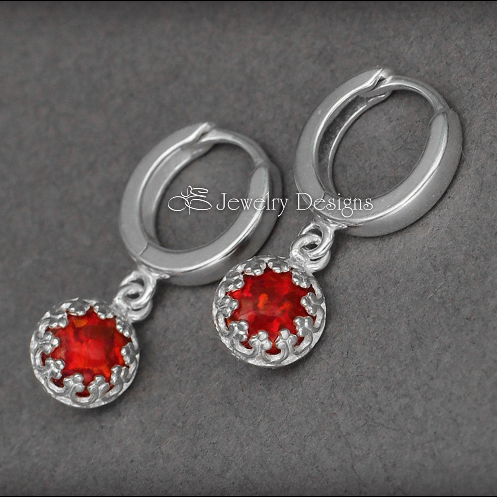 
                  
                    Sterling Opal Huggie Drops - (choose color) - LE Jewelry Designs
                  
                
