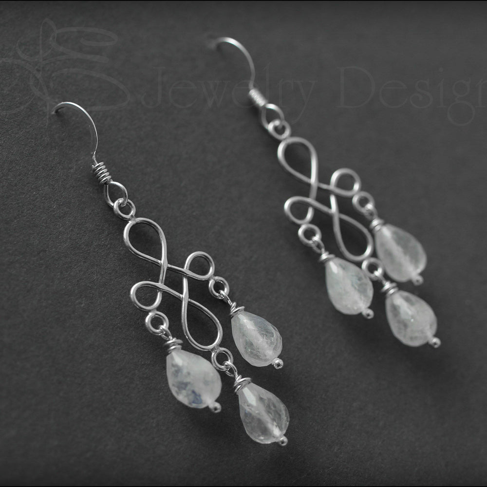 
                  
                    Sterling Moonstone Chandelier Earrings - LE Jewelry Designs
                  
                