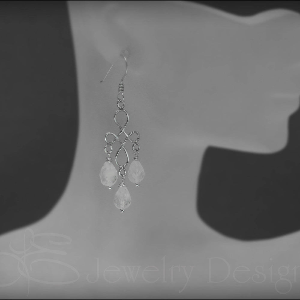 
                  
                    Sterling Moonstone Chandelier Earrings - LE Jewelry Designs
                  
                