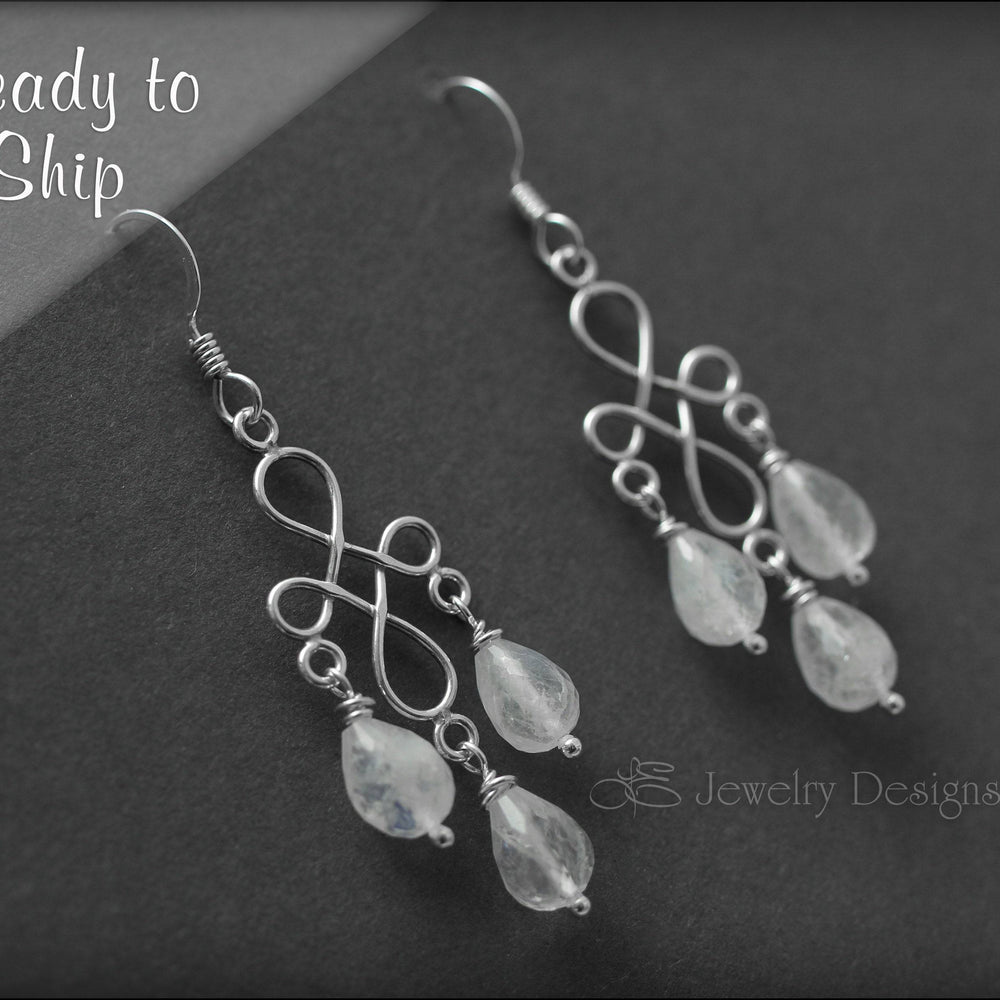 
                  
                    Sterling Moonstone Chandelier Earrings - LE Jewelry Designs
                  
                