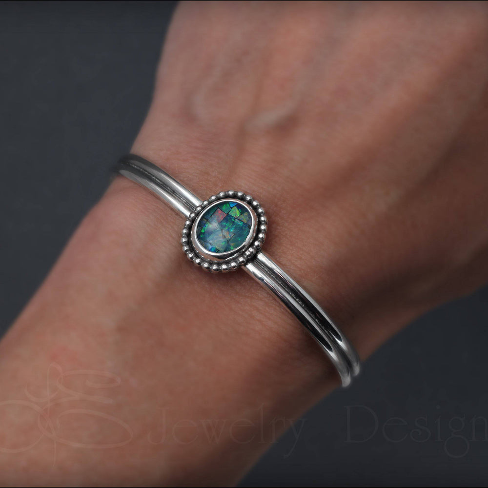 
                  
                    Sterling Mosaic Opal Bracelet - LE Jewelry Designs
                  
                