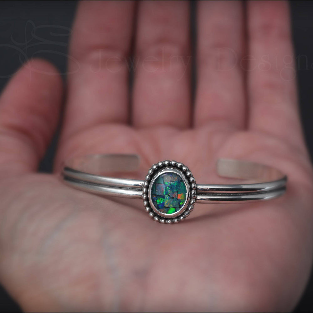 
                  
                    Sterling Mosaic Opal Bracelet - LE Jewelry Designs
                  
                