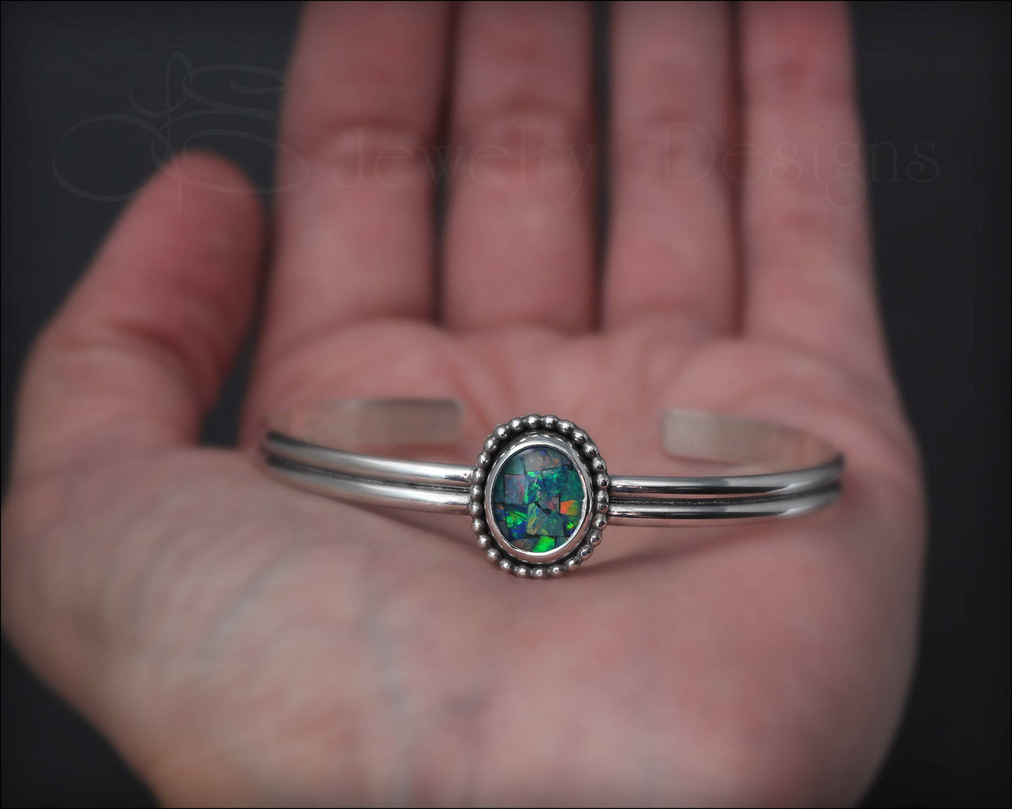 Sterling Mosaic Opal Bracelet - LE Jewelry Designs