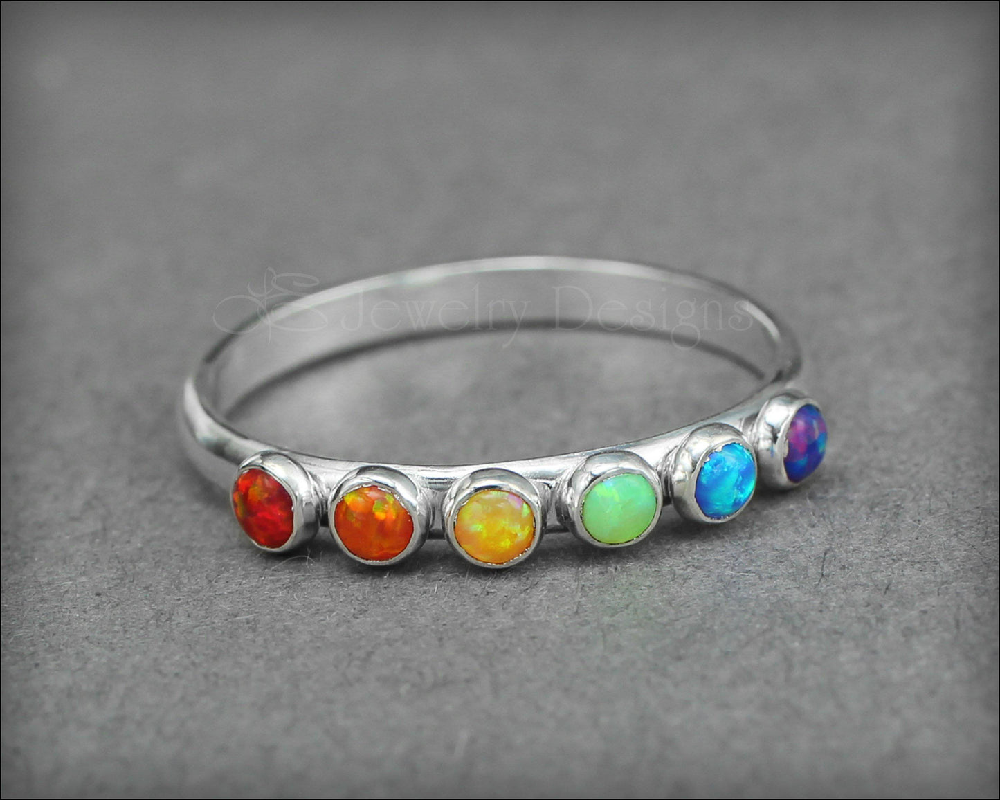 Multi Opal Ring - (choose # of opals) - LE Jewelry Designs