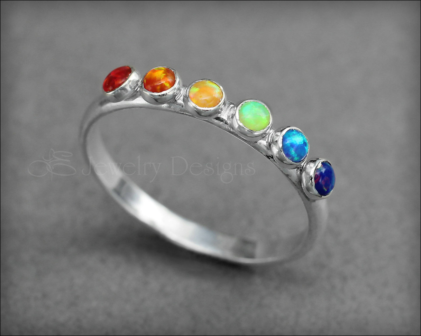 Load image into Gallery viewer, Multi Opal Ring - (choose # of opals) - LE Jewelry Designs
