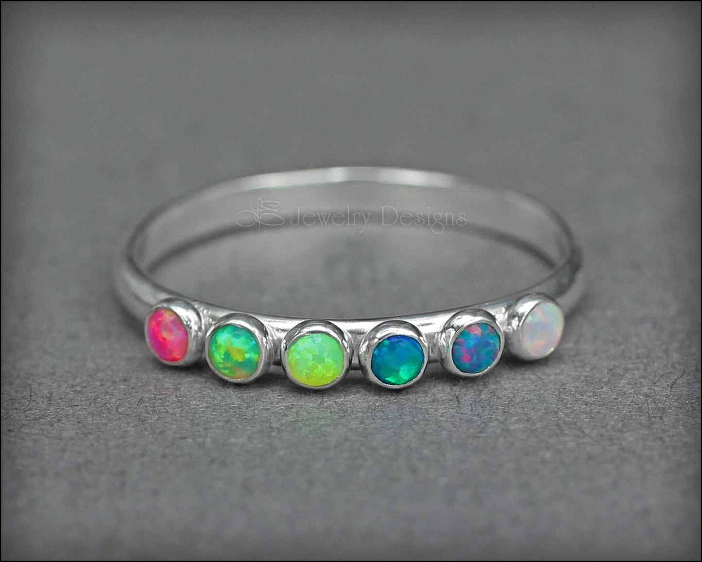 Load image into Gallery viewer, Multi Opal Ring - (choose # of opals) - LE Jewelry Designs

