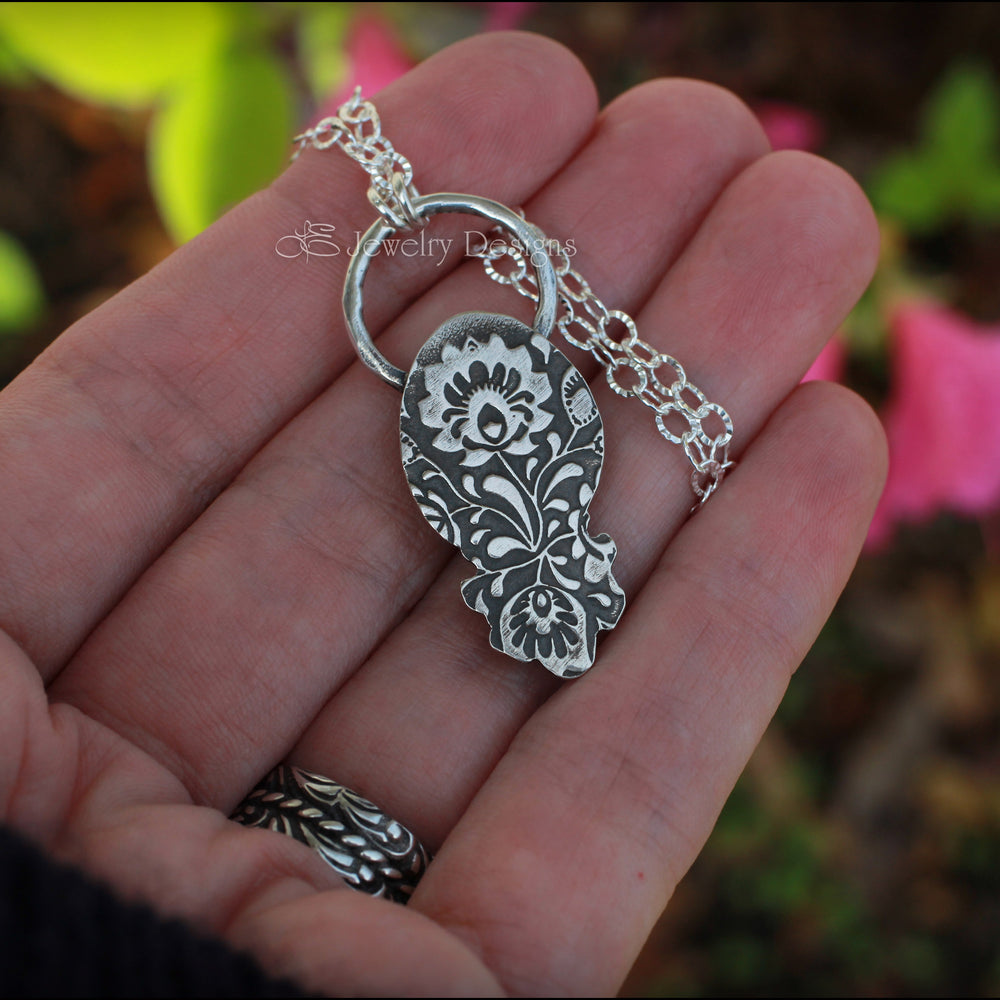 
                  
                    Sterling Moon Phase Obsidian Necklace - LE Jewelry Designs
                  
                