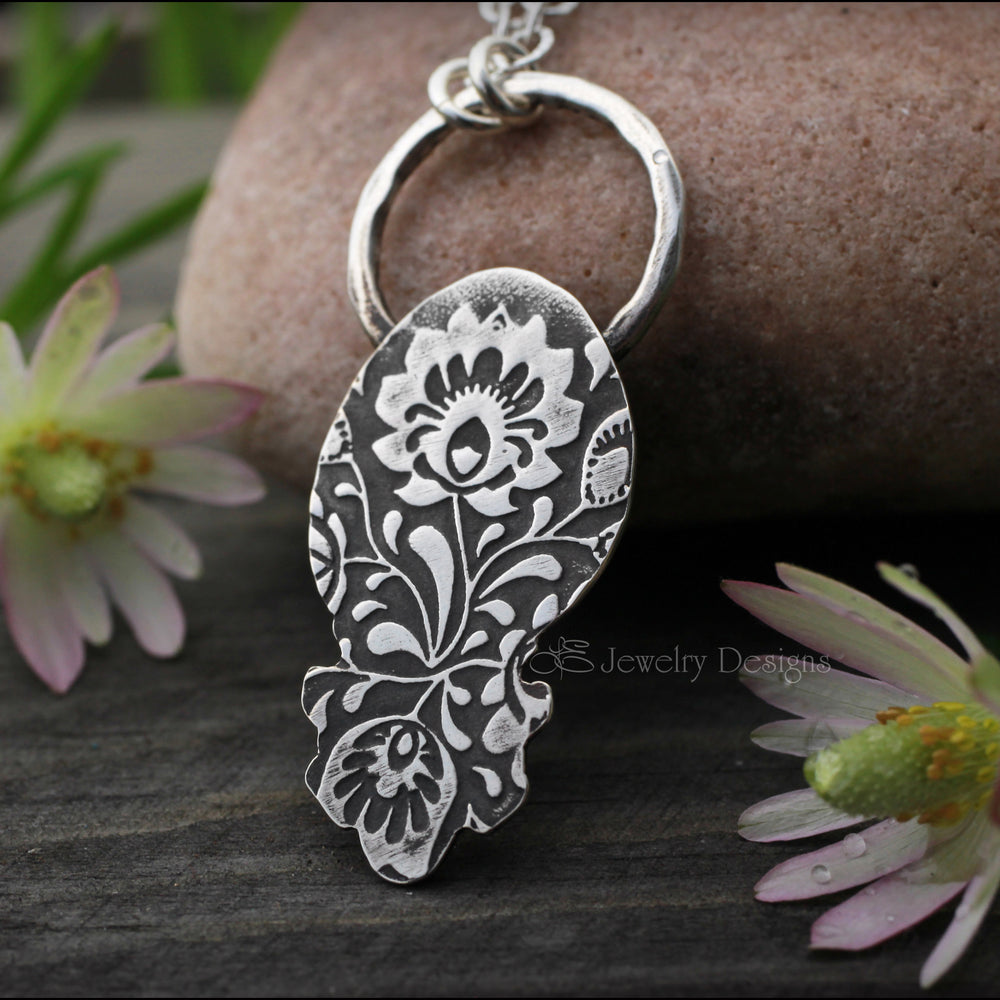 
                  
                    Sterling Moon Phase Obsidian Necklace - LE Jewelry Designs
                  
                