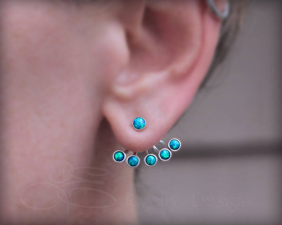 Sterling Opal Earring Jackets - LE Jewelry Designs