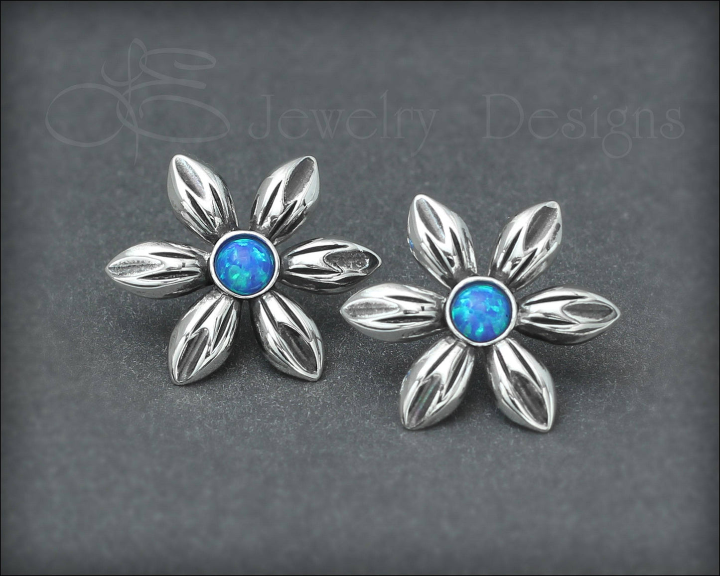 Opal Flower Earrings - (choose your color) - LE Jewelry Designs
