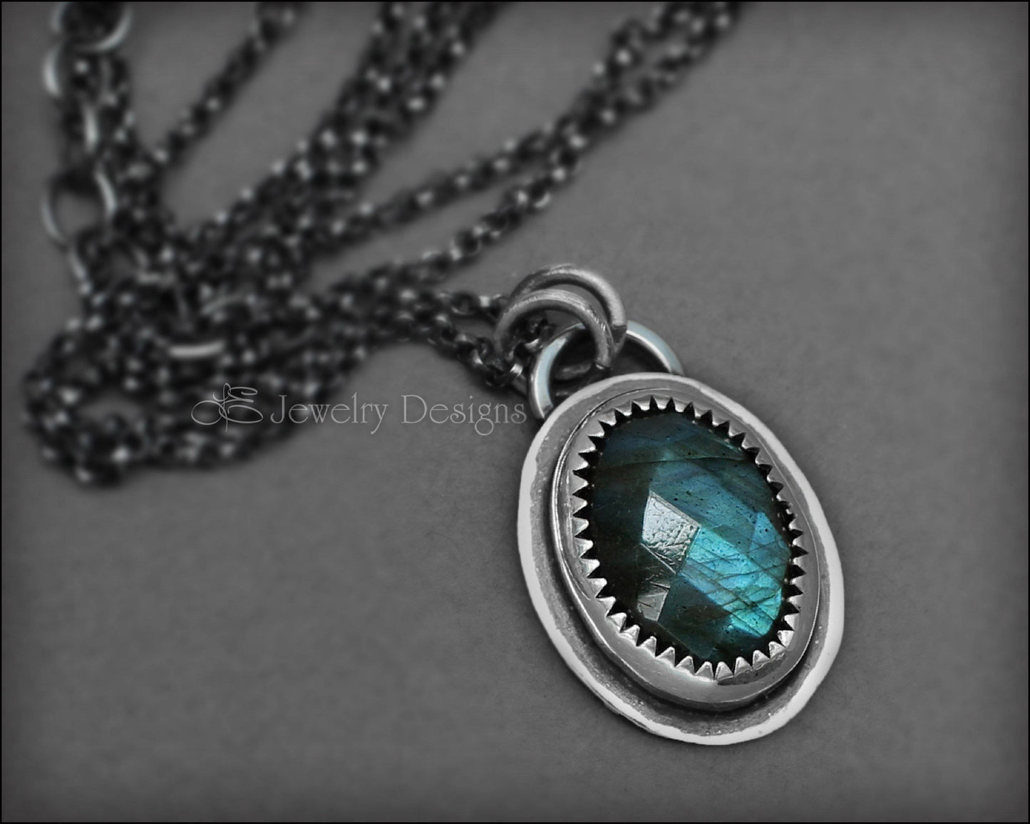 Rose Cut Labradorite Artisan Necklace - LE Jewelry Designs
