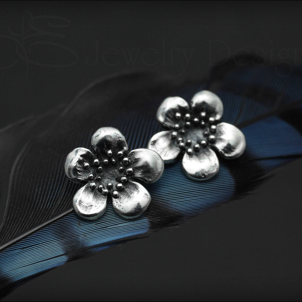 
                  
                    Sterling Silver Flower Studs - LE Jewelry Designs
                  
                